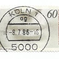 Briefmarke BRD: 1986 - 60 Pfennig - Michel Nr. 1278
