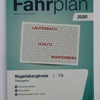 Fahrplanheft 7A des RMV (Rhein-Main-Verkehrsverbund), gültig ab 15.12.2019