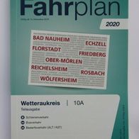 Fahrplanheft 10A des RMV (Rhein-Main-Verkehrsverbund), gültig ab 15.12.2019