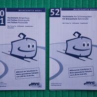Mainzer Verkehrsgesellschaft (MVG): 2 Straßenbahn-Fahrpläne (2014)