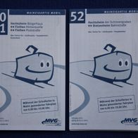 Mainzer Verkehrsgesellschaft (MVG): 2 Straßenbahn-Fahrpläne (2015)