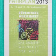 Rheinland-Pfalz-Takt / VRN: Fahrplan 2013 Dürkheimer Wurstmarkt