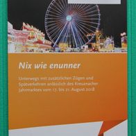 Rheinland-Pfalz-Takt: Fahrplan Kreuznacher Jahrmarkt 2018