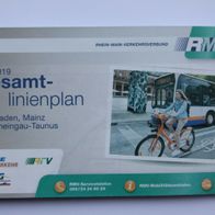 Rhein-Main-Verkehrsverbund (RMV): Gesamtlinienplan Wiesbaden, Mainz 2019