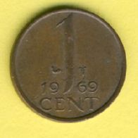 Niederlande 1 Cent 1969