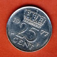 Niederlande 25 Cent 1977