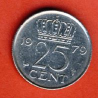 Niederlande 25 Cent 1979