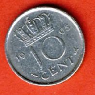 Niederlande 10 Cent 1965