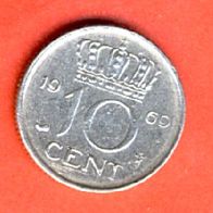 Niederlande 10 Cent 1969