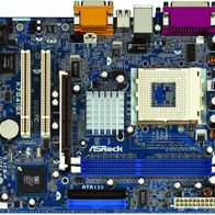 Retro-Mainboard ASRock K7S41GX, AMD Prozessor, 2 GB DDR Ram, Zubehör