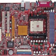 Retro-Mainboard Pcchips - M871G, AMD - Sempron 2600 + , 1 GB Corsair Ram, Grafikkarte