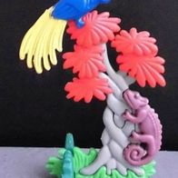 Ü-Ei Plastikpuzzle 1995 Faszinierendes Afrika-Puzzle - Chamäleon und Paradiesvogel