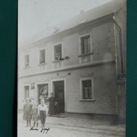 Engers am Rhein (Neuwied): Kolonialwaren-Handlung Siebenmorgen, Foto-Ak 1910