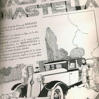 Renault Vivastella 6 Zyl / BUICK " 2 orig. franz. Art déco Reklame Drucke 1928