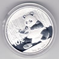 Silbermünze China Panda 2017 30g 10 CYN