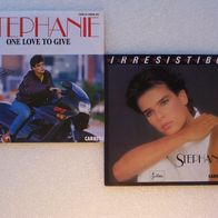 Stephanie - One Love To Give / Irresistible, 2 Single - Carrere 1986