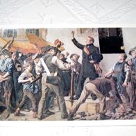 Konstanz, Bürgermeister Hüetlin beruhigt revolutionäre Haufen, 1849, Gemälde, Rathaus