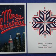 2 Postkarten von Peek & Cloppenburg: Weihnachten 2014, COL-NR. 447, 450
