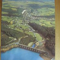Hellenthal, Eifel, Wildfreigehege, Olaf See, Staumauer, Luftaufnahme