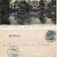 Ak aus Düsseldorf \|/ "Blick auf die Kunsthalle ..." \|/ gelaufen im Jahr 1905