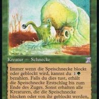MtG- Rare: Speischnecke / Spitting Slug, deutsch, grün
