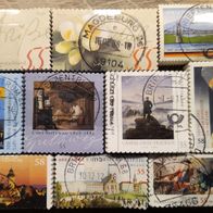 10 verschiedene Sondermarken-Bündel Bund zu je 100 Marken keine Wellenstempel