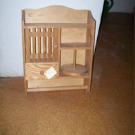 Kleinmöbel Holzschränckchen mit Roundel, Papierollenhalte etc BxHxT = 33 x 42 x 15