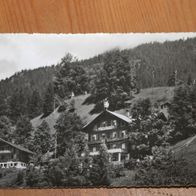 Pension Sonnenberg, schwarz-weiß- Karte, Grindelwald