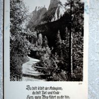 Dachstein, schwarz-weiß - Karte, Gedicht u. Motiv,