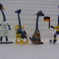 4 x Schleich-Werbefigur Giraffe Erika
