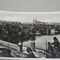 Prag Burg, schwarz-weiss- Karte -