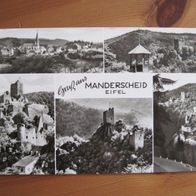 Manderscheid Eifel, schwarz-weiß- Karte