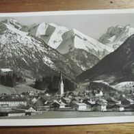 Oberstdorf, schwarz-weiß- Karte