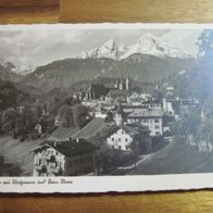 Berchtesgarden, schwarz-weiß- Karte