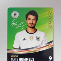 Mats Hummels EM 2016 DFB Rewe-Karte 9 - normale