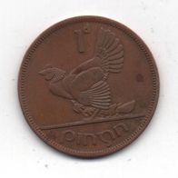 Münze Irland 1 Penny 1965