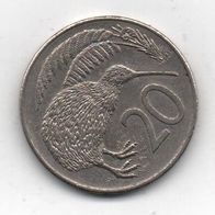 Münze New Zealand 20 Cent 1983