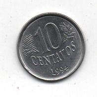 Münze Brasilien 10 Centavos 1994