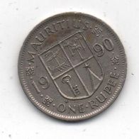 Münze Mauritius 1 Rupee 1990