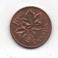Münze Canada 1 Cent 1974