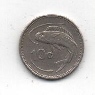 Münze Malta 10 Cent 1986