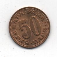 Münze Jugoslawien 50 Para 1973
