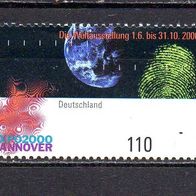 Bund BRD 2000, Mi. Nr. 2130, EXPO 2000 Hannover, postfrisch #16997