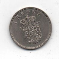 Münze Dänemark 1 Krone 1962