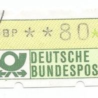 Automaten / Briefmarke BRD:1981 - 80 Pfennig - Michel Nr. 1