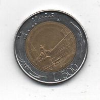 Münze Italien 500 Lire 1984