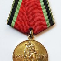 UdSSR Medaille "20 Jahre des Sieges in WW II" 1965 LMD