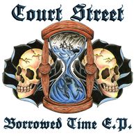 Court Street - Borrowed Time 7" (2014) Limited 225 Blue Splatter Vinyl / US Oi-Punk