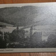 Grafschaft, Sauerland, Kloster Grafschaft, schwarz-weiss- Karte