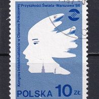 Polen, 1986, Mi. 3013, Friedenskongress, 1 Briefm., gest.